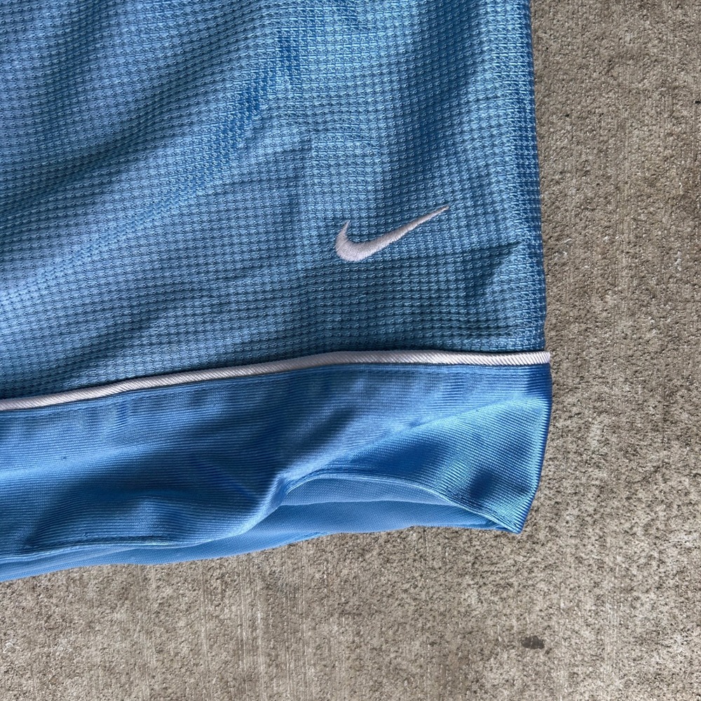 Nike Basketball Shorts XL Blue Vintage 90s Silky Baggy Streetwear Embroidered - Picture 4 of 4